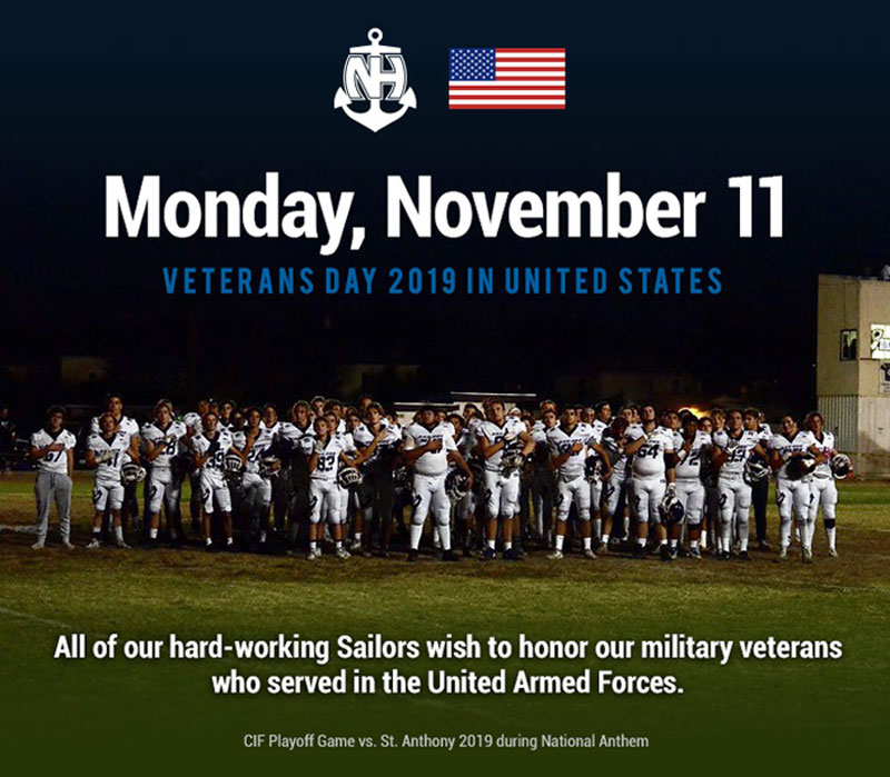 All of our hard-working Sailors wish to honor our military veterans who served in the United Armed Forces