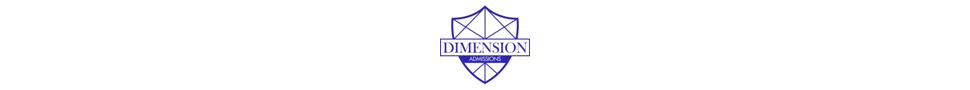 Dimension Admissions ad banner