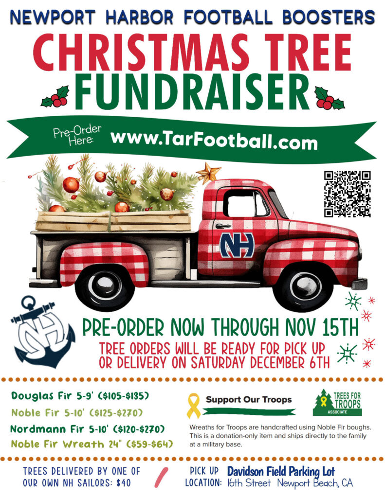 Newport Harbor Football Christmas Tree Fundraiser